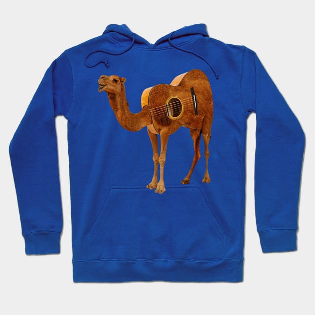 Camel Guitar Design Hoodie by DashaSliva